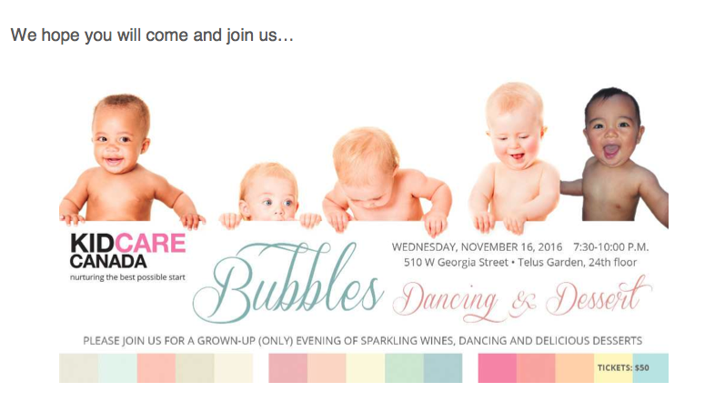 You are invited to “Bubbles, Dancing, and Dessert” – November 16th